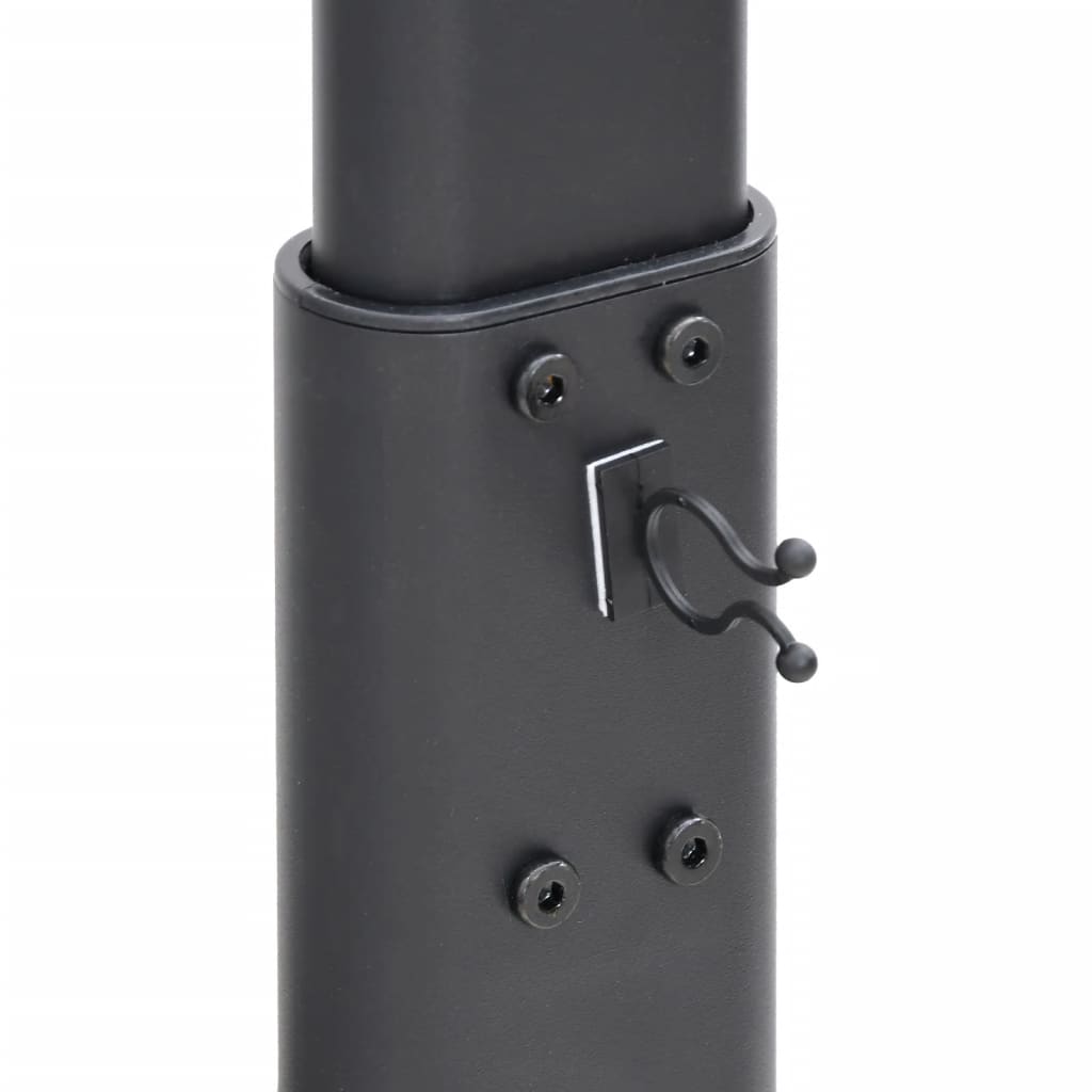 vidaXL Βάση Τηλεόρασης Γωνιακή 3 Επιπέδων για 32-65 Ιντσών Μαύρη