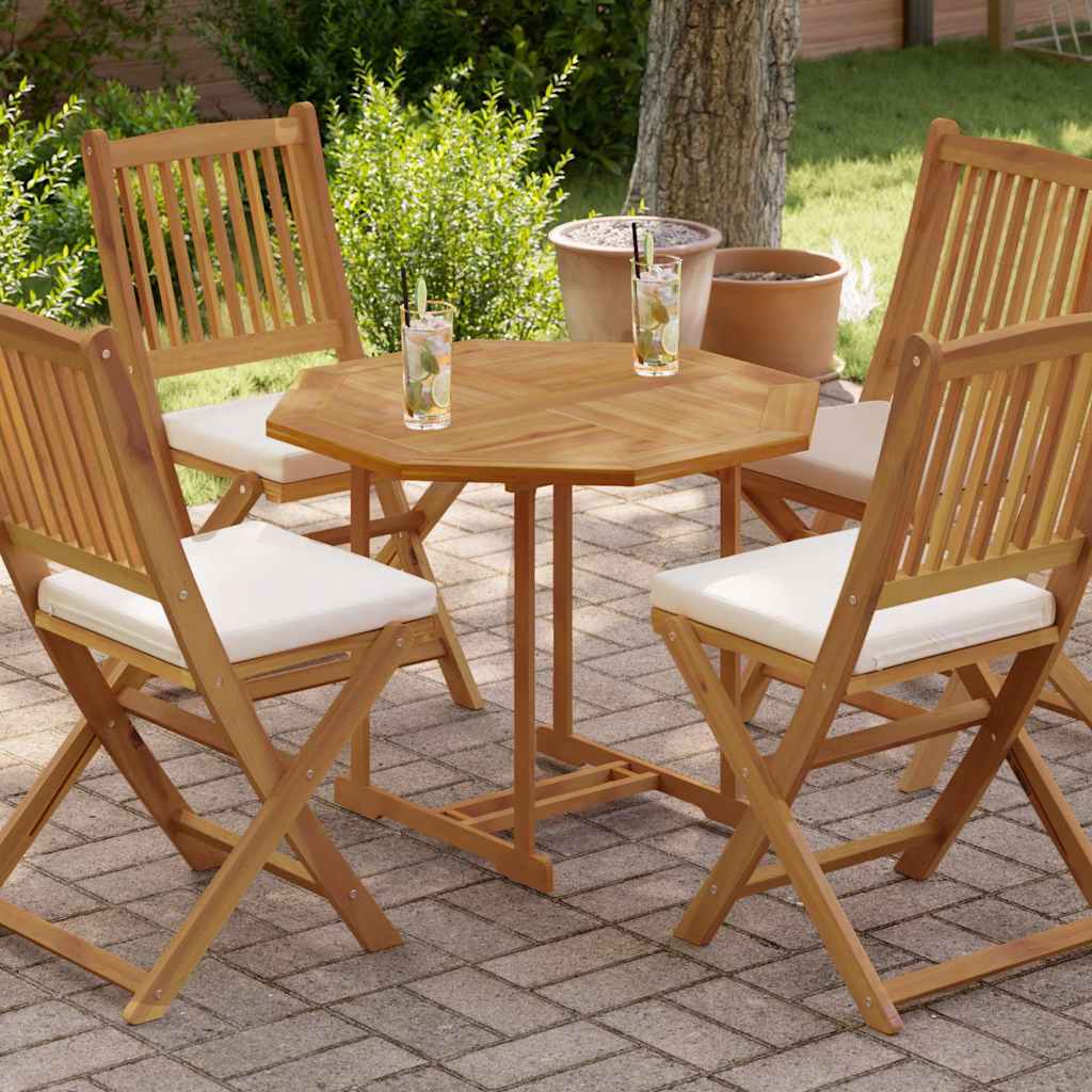 vidaXL Επιφάνεια Τραπεζιού Οκτάγωνη 80x80x2,5 εκ. Μασίφ Ξύλο Teak