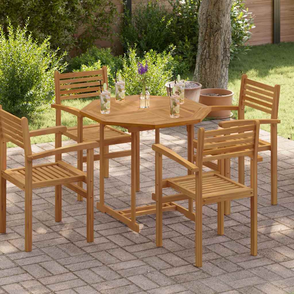 vidaXL Επιφάνεια Τραπεζιού Οκτάγωνη 90x90x2,5 εκ. Μασίφ Ξύλο Teak