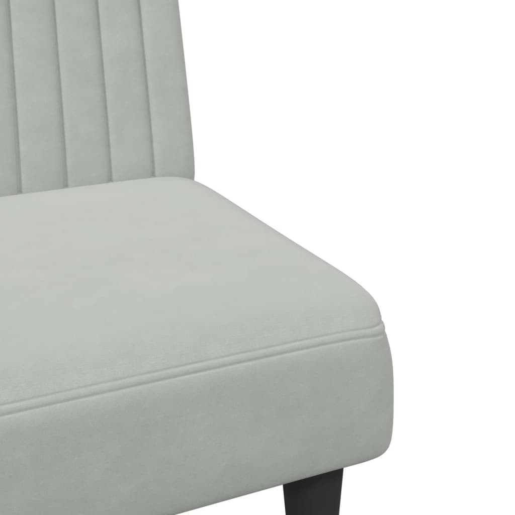 vidaXL Σετ Σαλονιού 2 Τεμαχίων Αν. Γκρι Βελούδινο