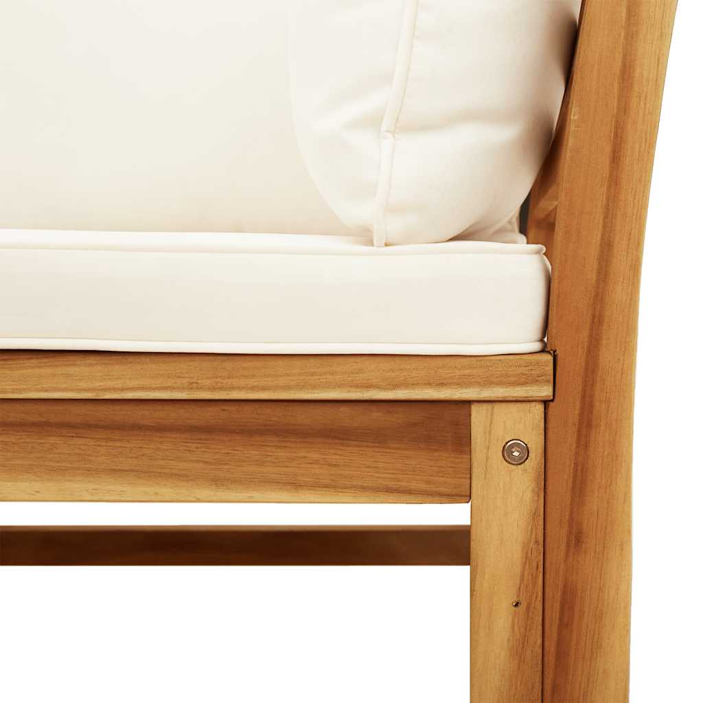 vidaXL Σαλόνι Κήπου 5 Τεμαχίων από Μασίφ Ξύλο Ακακίας με Μαξιλάρια