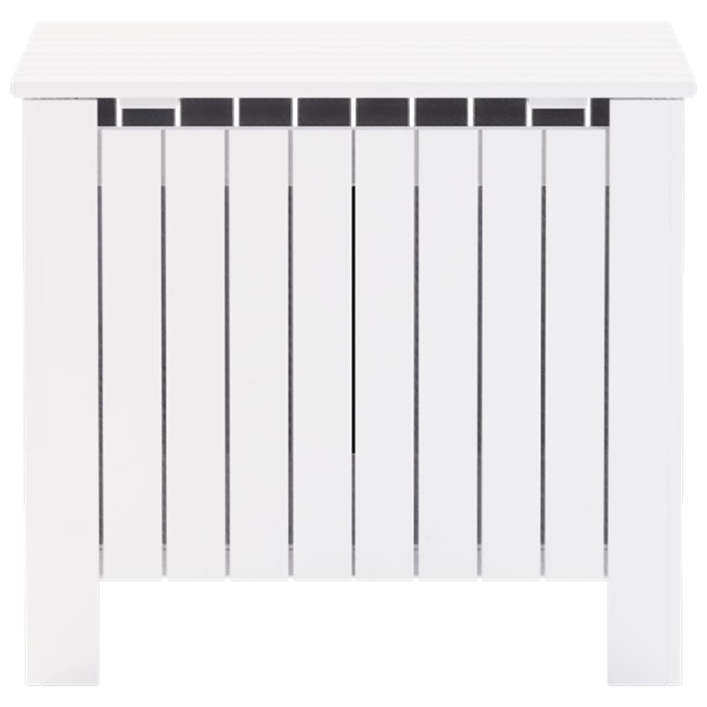 vidaXL Κουτί Αποθήκευσης με Καπάκι RANA Λευκό 60x49x54εκ. Μασίφ Πεύκο