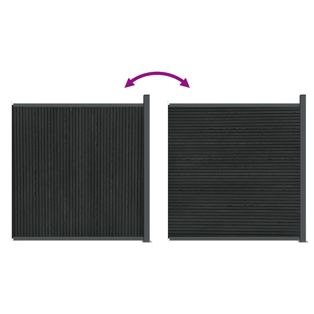 vidaXL Πάνελ Περίφραξης Γκρι 173 x 186 εκ. από WPC