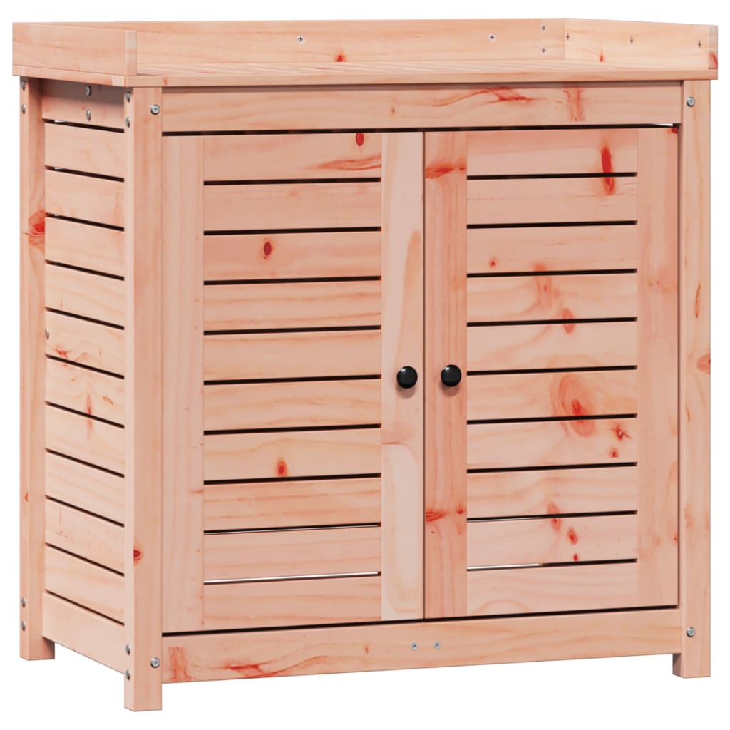 vidaXL Τραπέζι Κηπουρικής με Ράφια 82,5x50x86,5 εκ. Μασίφ Ψευδότσουγκα