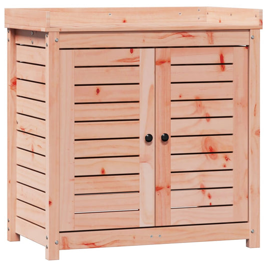 vidaXL Τραπέζι Κηπουρικής με Ράφια 82,5x50x86,5 εκ. Μασίφ Ψευδότσουγκα