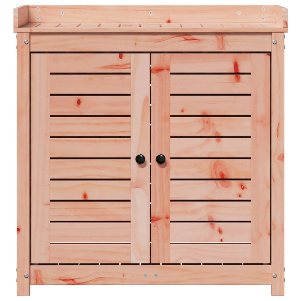 vidaXL Τραπέζι Κηπουρικής με Ράφια 82,5x50x86,5 εκ. Μασίφ Ψευδότσουγκα