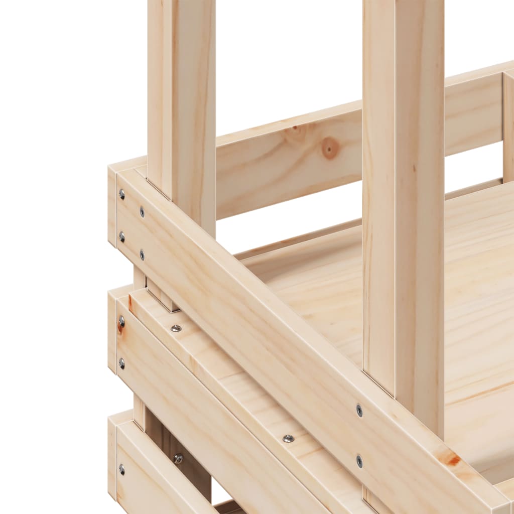 vidaXL Τραπέζι Μπαρ Κήπου με Οροφή 112,5x57x195,5 εκ. Μασίφ Πεύκο