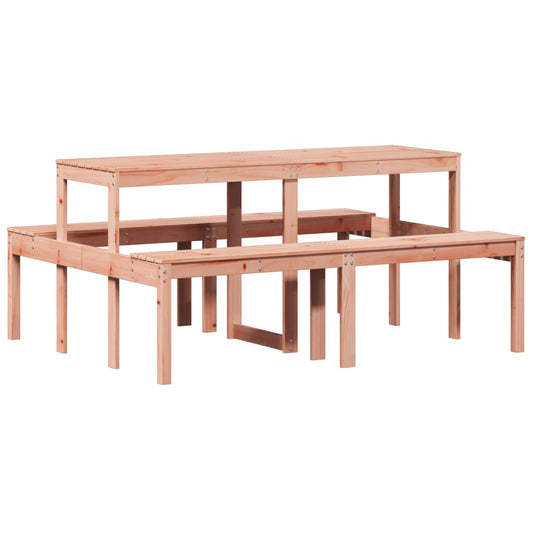 vidaXL Τραπέζι Πικνίκ 160 x 134 x 75 εκ. από Μασίφ Ξύλο Ψευδοτσούγκας