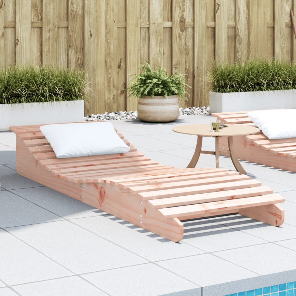 vidaXL Ξαπλώστρα 205x60x31,5 εκ. από Μασίφ Ξύλο Ψευδοτσούγκας