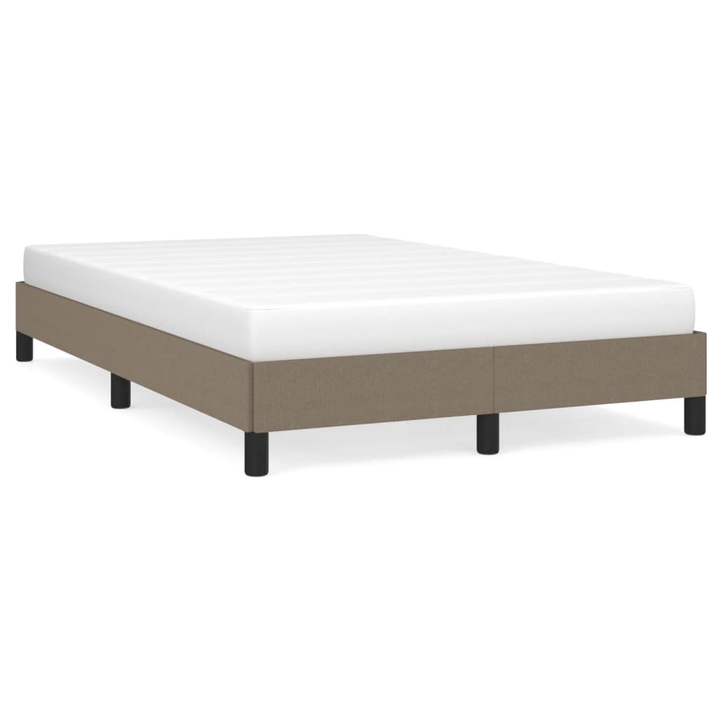 vidaXL Πλαίσιο Κρεβατιού χωρίς στρώμα Taupe 120x190 εκ. Υφασμάτινο