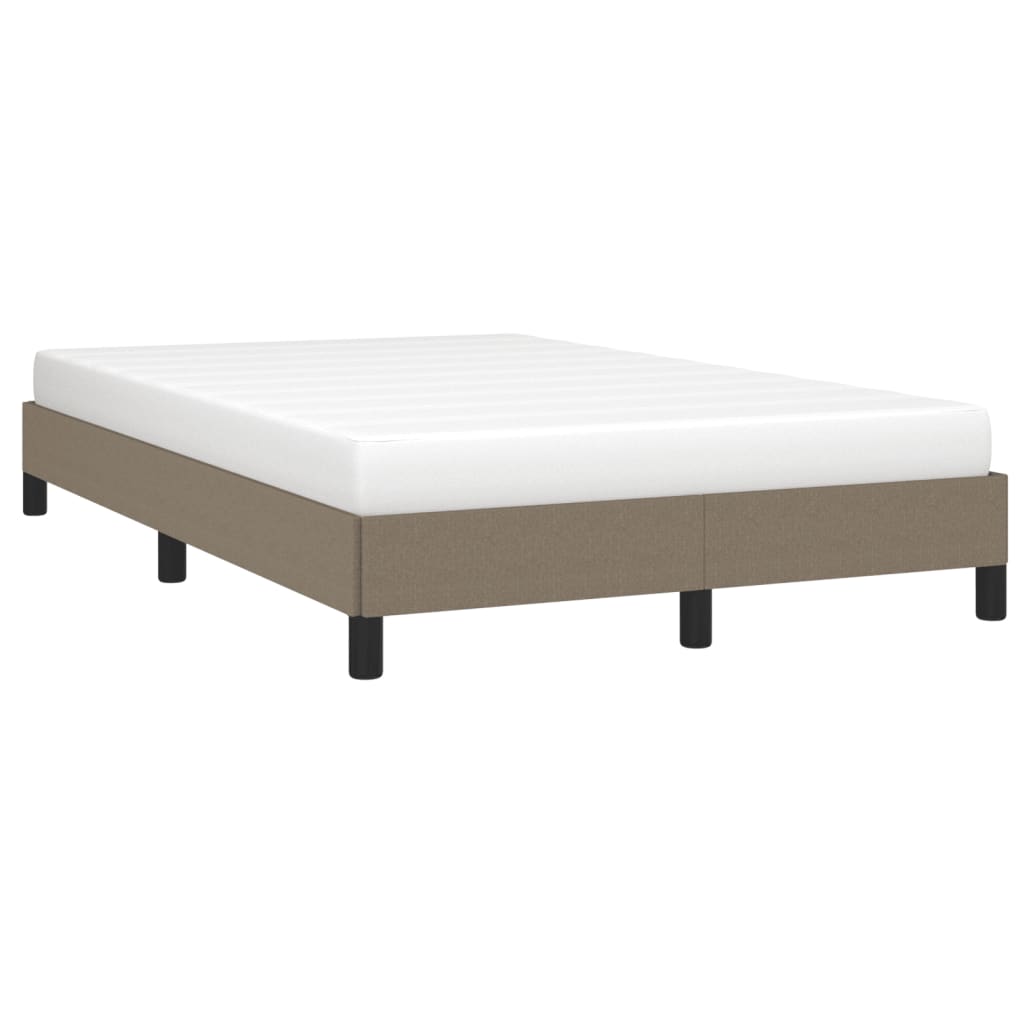 vidaXL Πλαίσιο Κρεβατιού χωρίς στρώμα Taupe 120x190 εκ. Υφασμάτινο