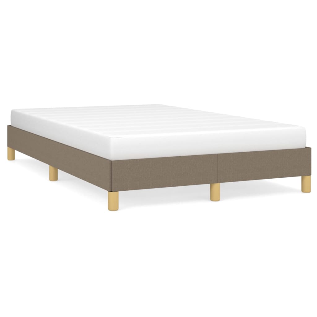 vidaXL Πλαίσιο Κρεβατιού χωρίς στρώμα Taupe 120x190 εκ. Υφασμάτινο