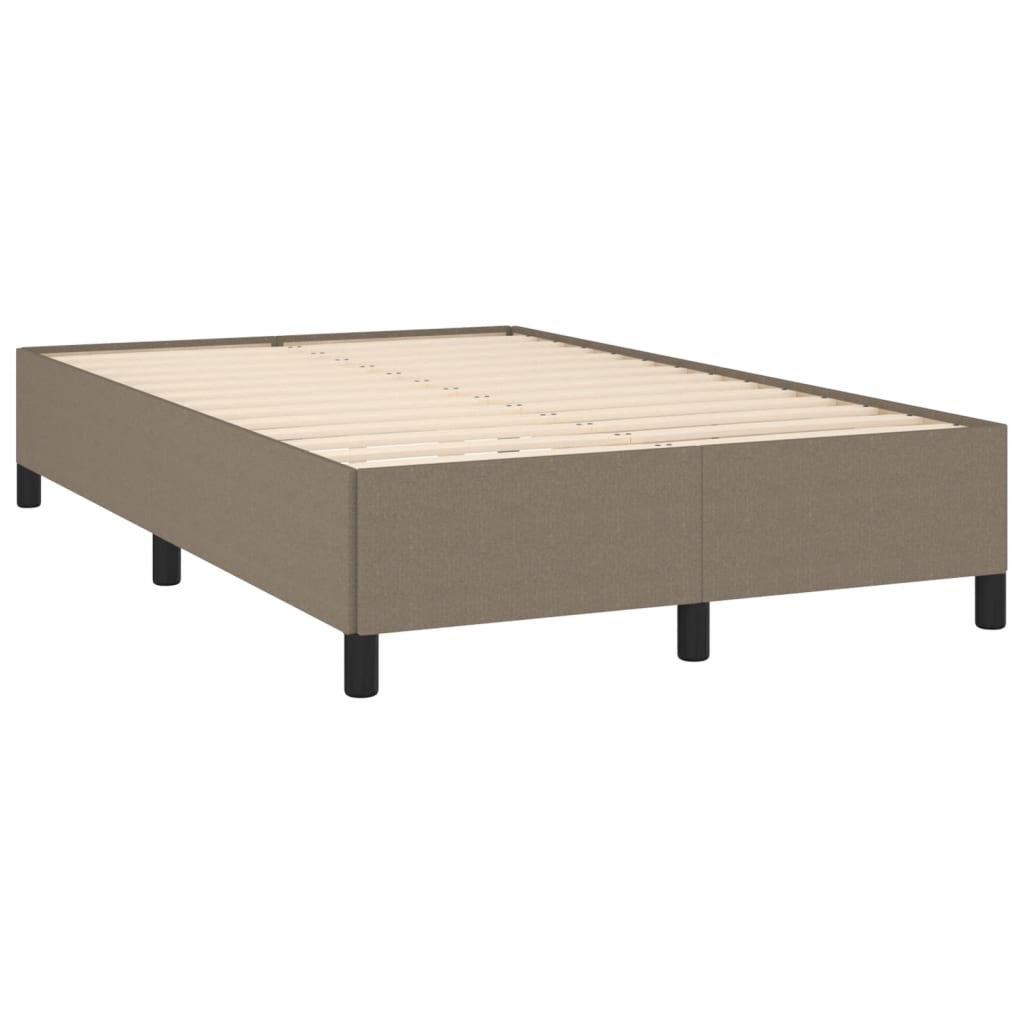 vidaXL Πλαίσιο Κρεβατιού χωρίς στρώμα Taupe 120x190 εκ. Υφασμάτινο