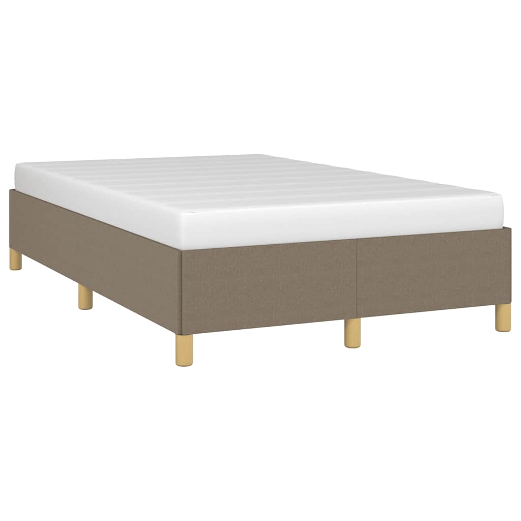 vidaXL Πλαίσιο Κρεβατιού χωρίς στρώμα Taupe 120x190 εκ. Υφασμάτινο