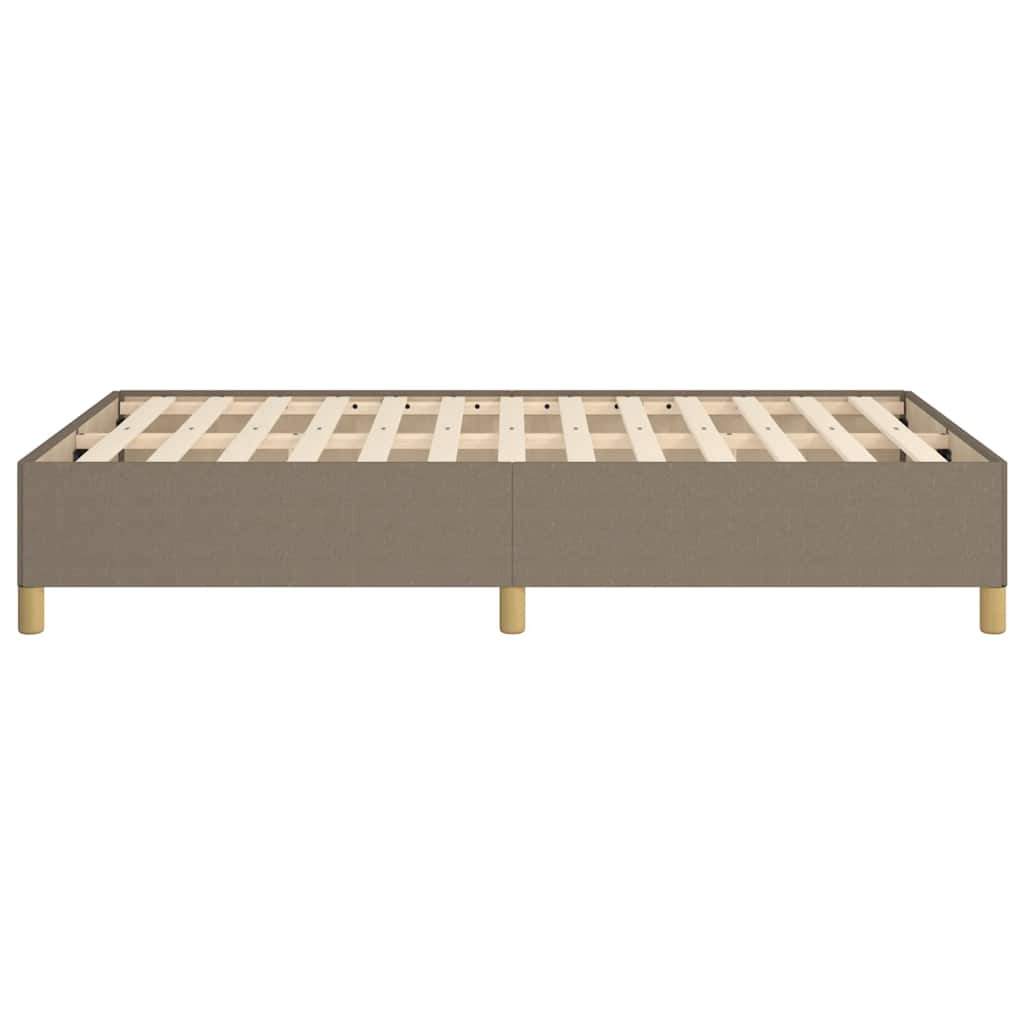 vidaXL Πλαίσιο Κρεβατιού χωρίς στρώμα Taupe 120x190 εκ. Υφασμάτινο