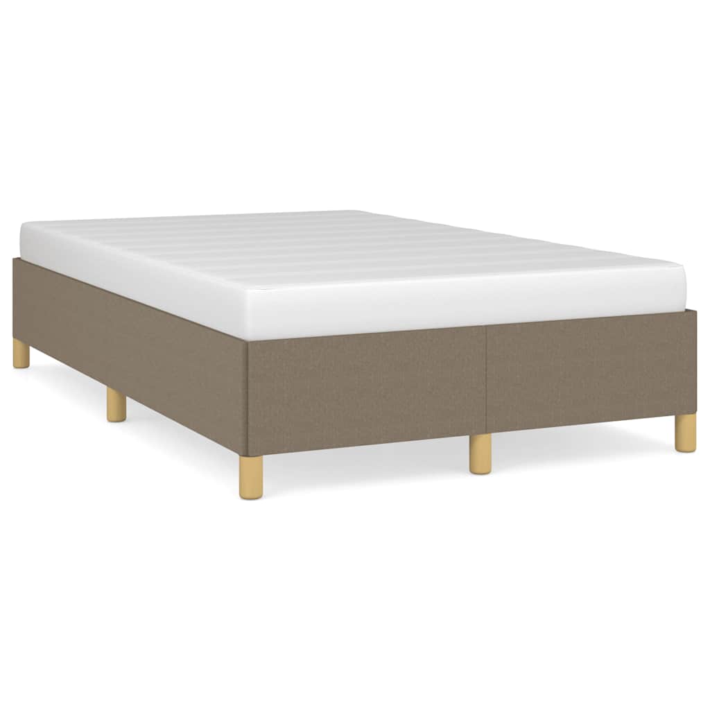 vidaXL Πλαίσιο Κρεβατιού χωρίς στρώμα Taupe 120x190 εκ. Υφασμάτινο