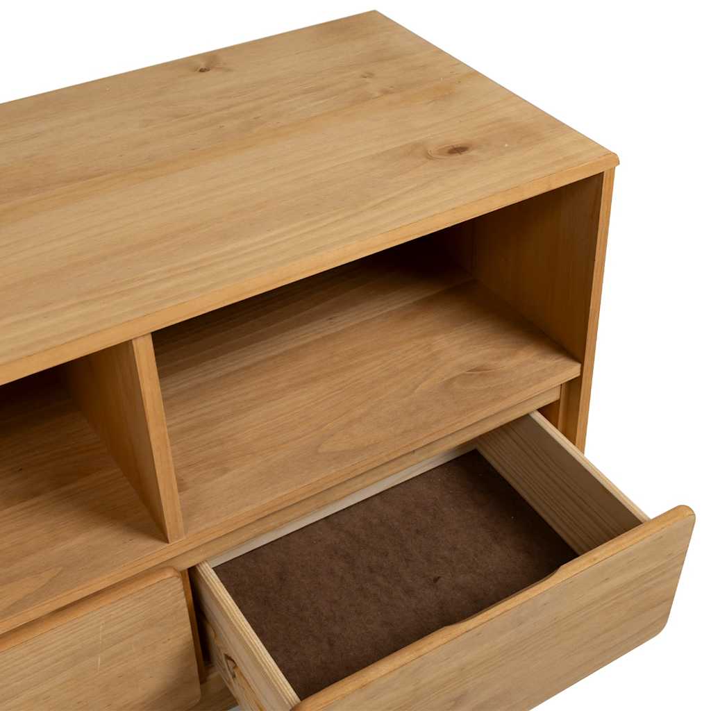 vidaXL Έπιπλο Τηλεόρασης SAUDA Χρώμα Δρυός 99x43x55 εκ. Μασίφ Πεύκο