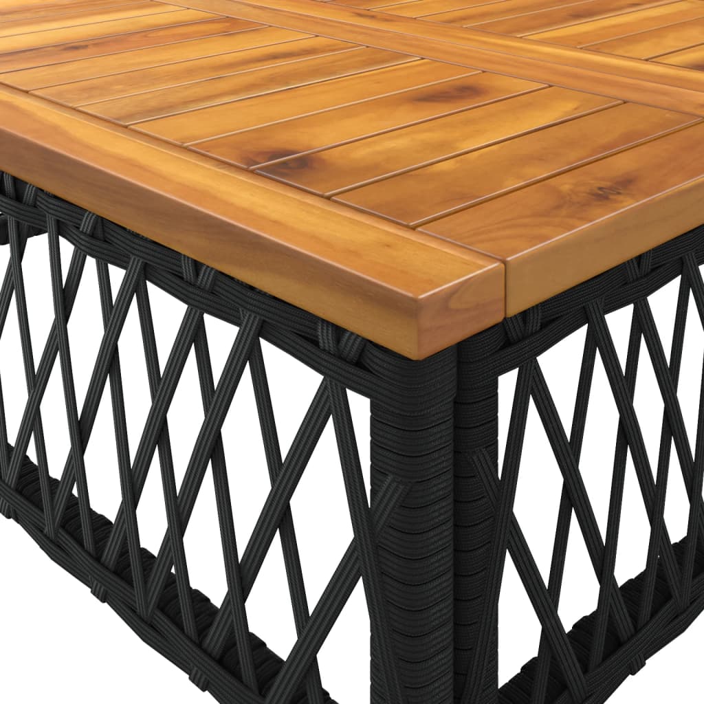 vidaXL Σετ Καναπέ Κήπου 2 Τεμαχίων Μαύρο Συνθετικό Ρατάν με Μαξιλάρια