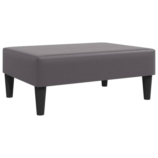 vidaXL Υποπόδιο Γκρι 77x55x31 εκ. από Συνθετικό Δέρμα