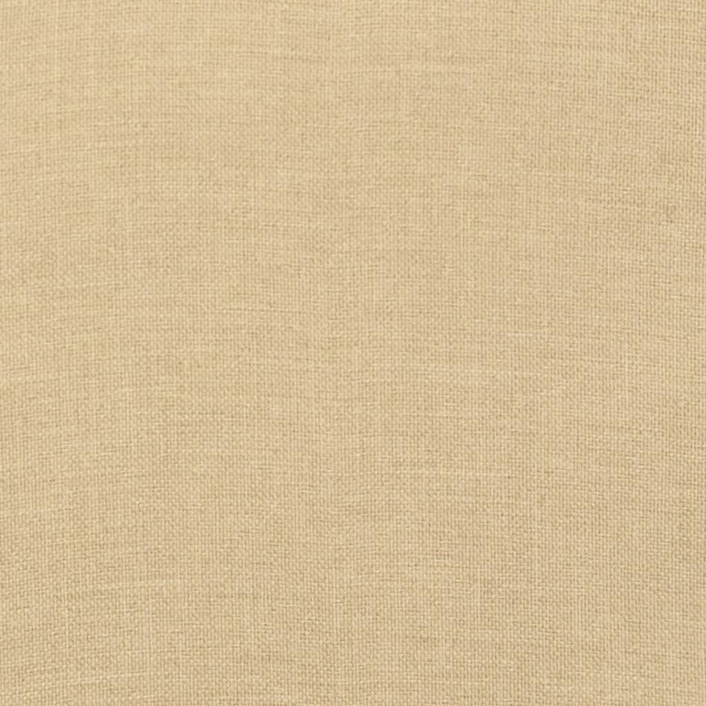 vidaXL Μαξιλάρια Καρέκλας με Πλάτη 6 τεμ. Μπεζ 120x50x7 εκ. Ύφασμα