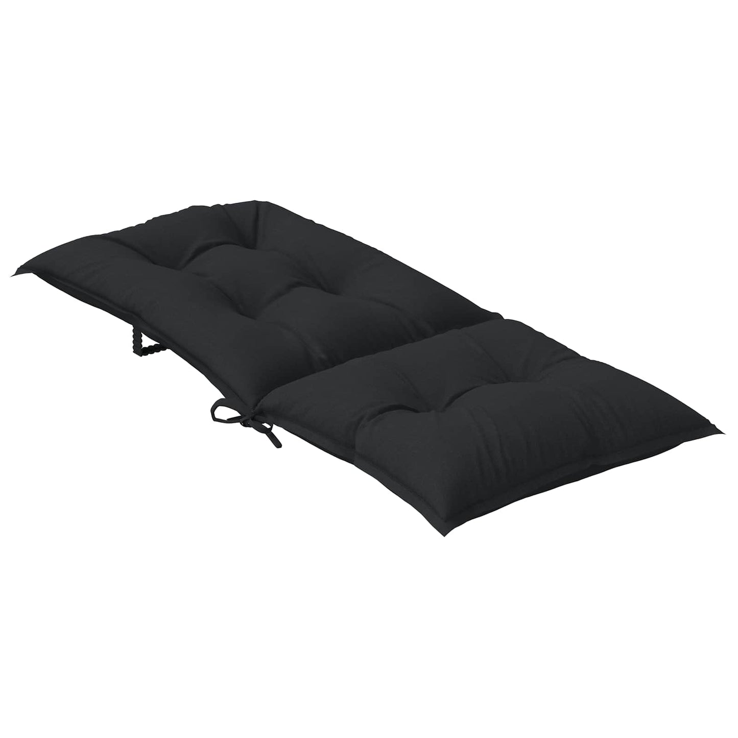 vidaXL Σέτ Μαξιλαριών Καρέκλας Υψηλής Πλάτης 4 pcs Μελανζ Μαύρο