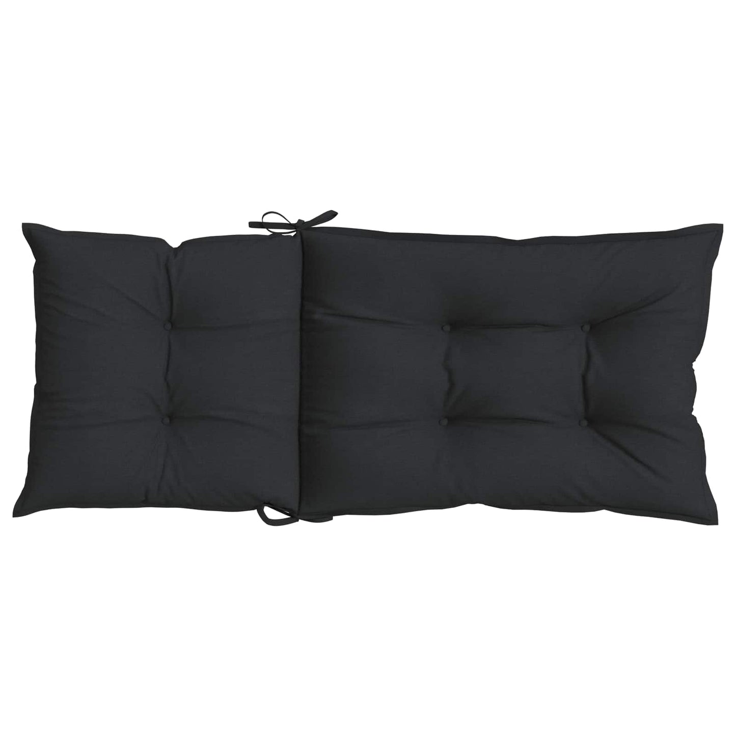 vidaXL Σέτ Μαξιλαριών Καρέκλας Υψηλής Πλάτης 4 pcs Μελανζ Μαύρο