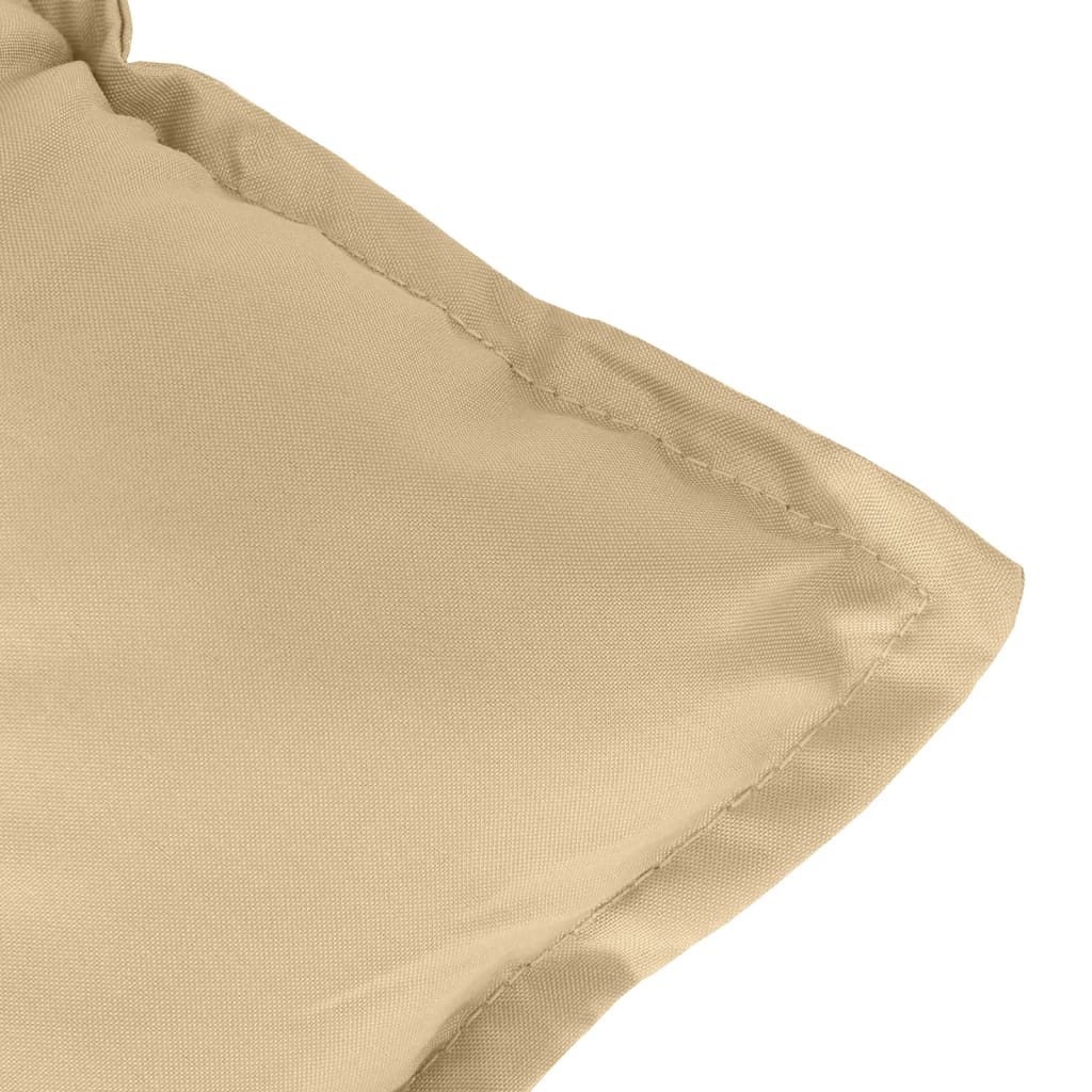 vidaXL Μαξιλάρια Καρέκλας με Πλάτη 4 τεμ. Μπεζ 100x50x7εκ. Ύφασμα