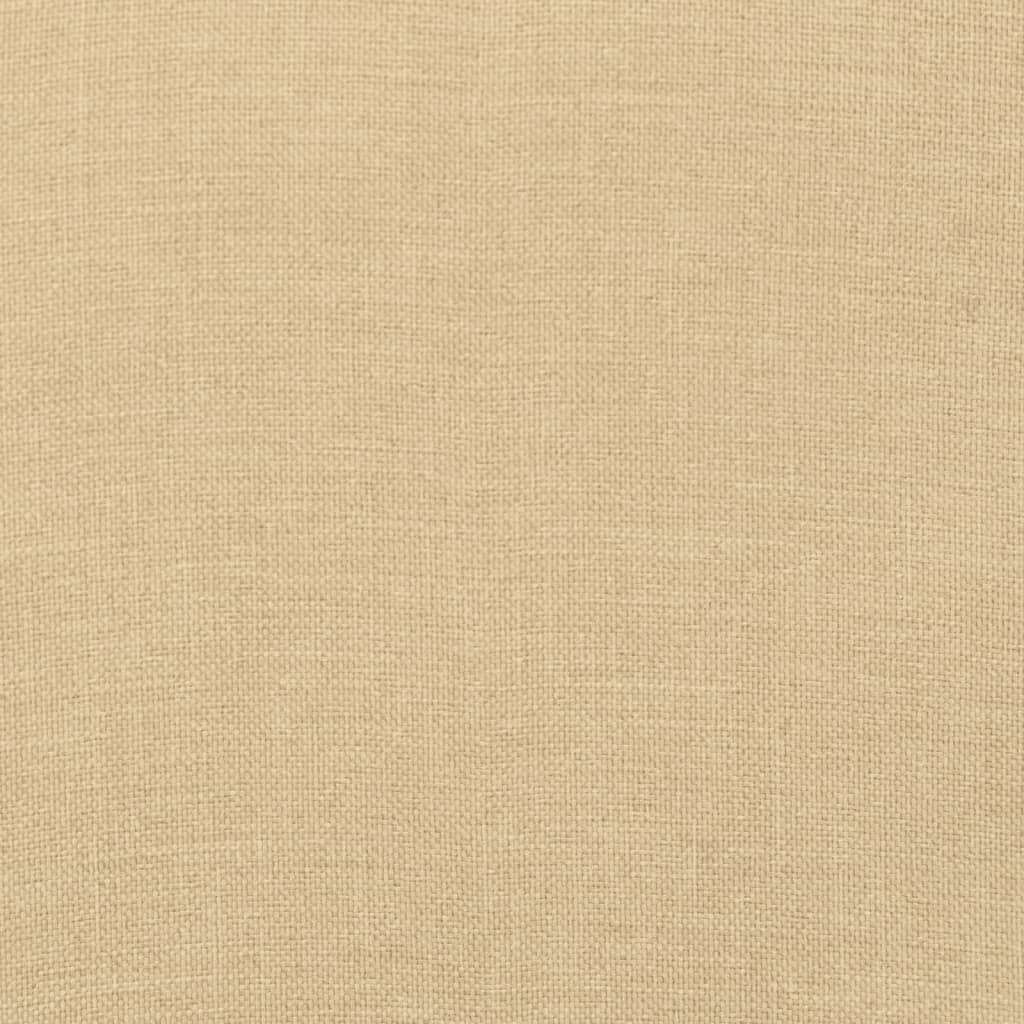vidaXL Μαξιλάρια Καρέκλας με Πλάτη 4 τεμ. Μπεζ 100x50x7εκ. Ύφασμα