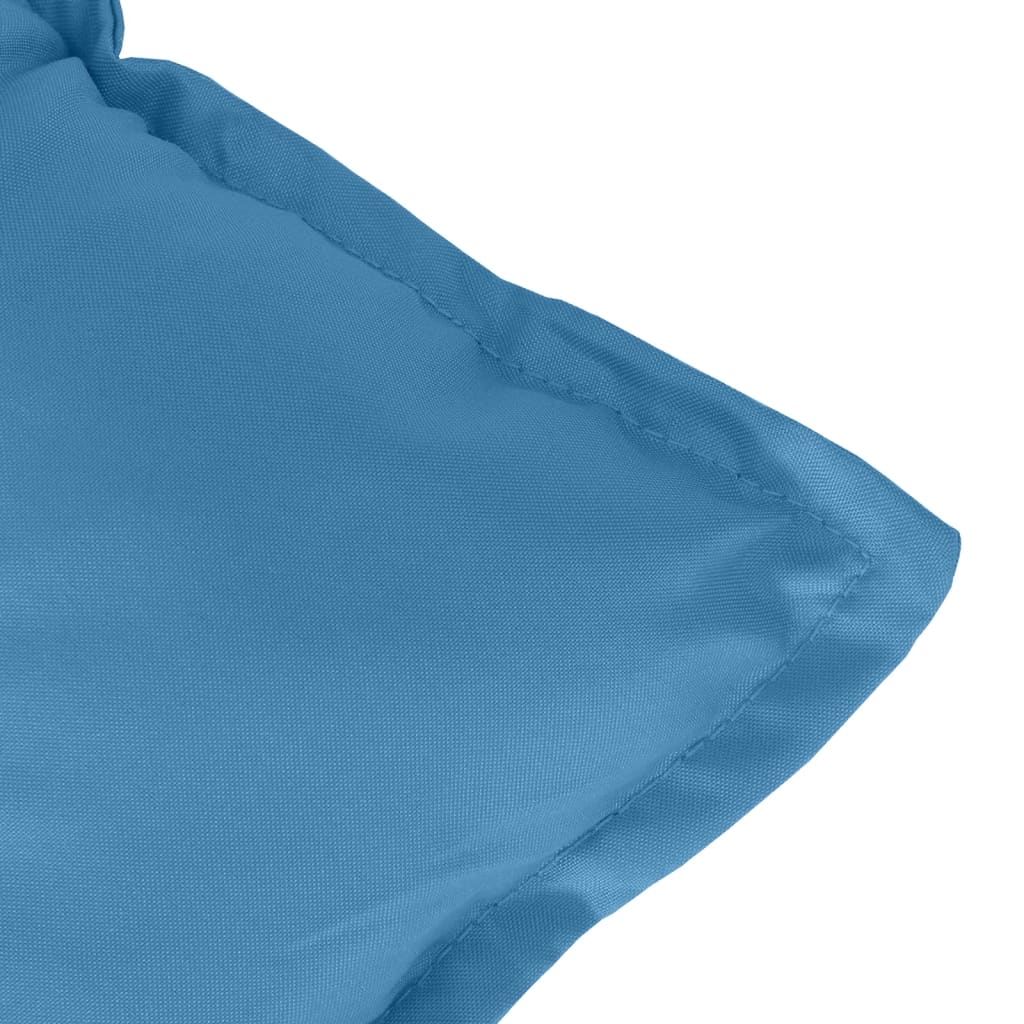 vidaXL Μαξιλάρια Καρέκλας με Πλάτη 6 τεμ. Μπλε 100x50x7 εκ. Ύφασμα