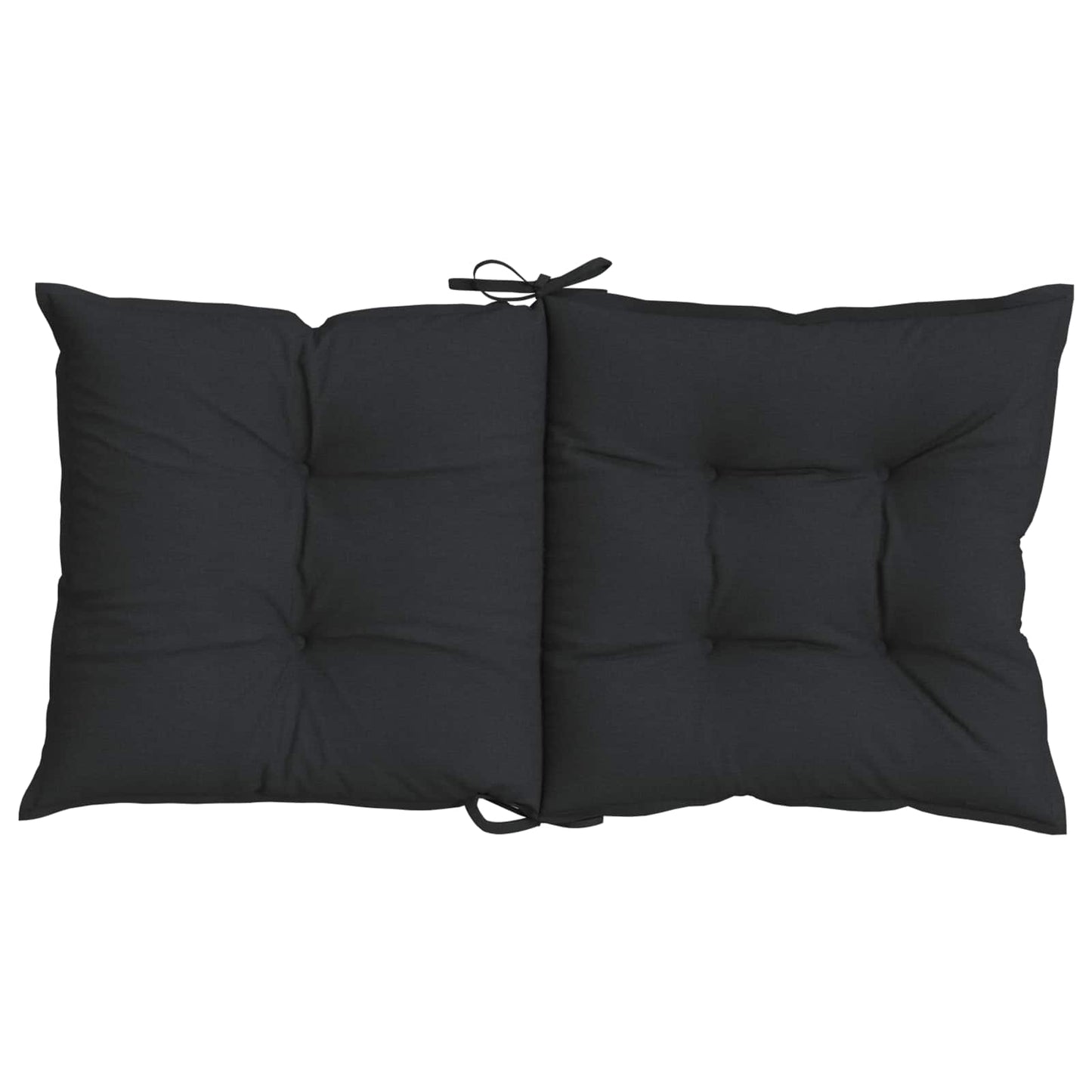 vidaXL Σετ Μαξιλαριών για Χαμηλή Πολυθρόνα 4 pcs Μελανζέ Μαύρο