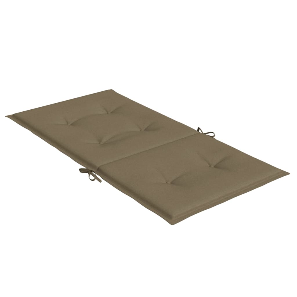 vidaXL Μαξιλάρια Καρέκλας με Πλάτη 6 τεμ. Taupe 100x50x4 εκ. Ύφασμα