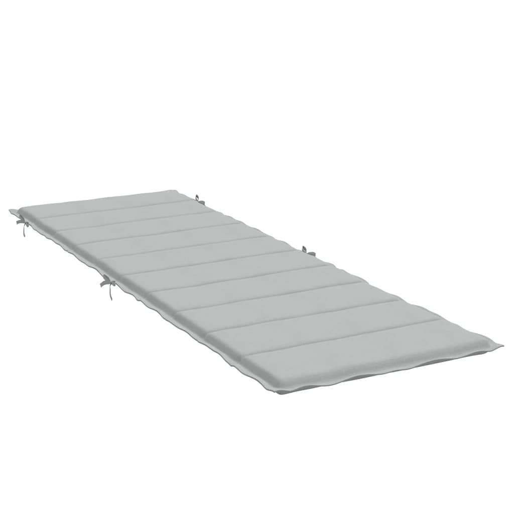 vidaXL Μαξιλάρι Ξαπλώστρας Ανοιχτό Γκρι 186x58x4 εκ. Ύφασμα