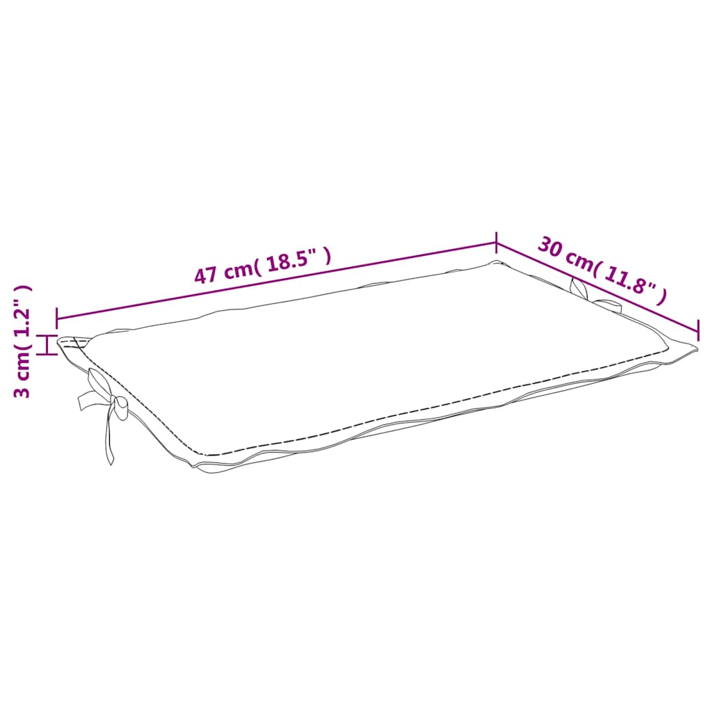 vidaXL Μαξιλάρι Ξαπλώστρας Σκούρο Γκρι 186x58x4 εκ. Ύφασμα
