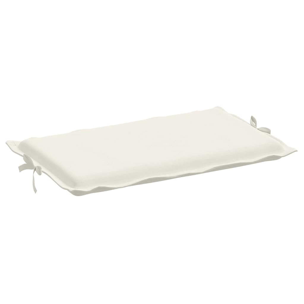 vidaXL Μαξιλάρι Ξαπλώστρας Κρεμ 186x58x4 εκ. Ύφασμα