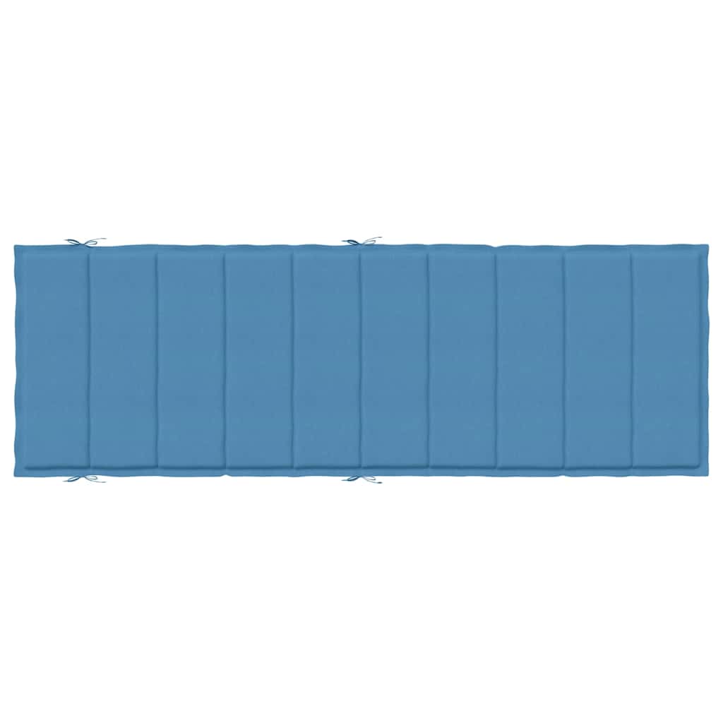 vidaXL Μαξιλάρι Ξαπλώστρας Μπλε 186x58x4 εκ. Ύφασμα