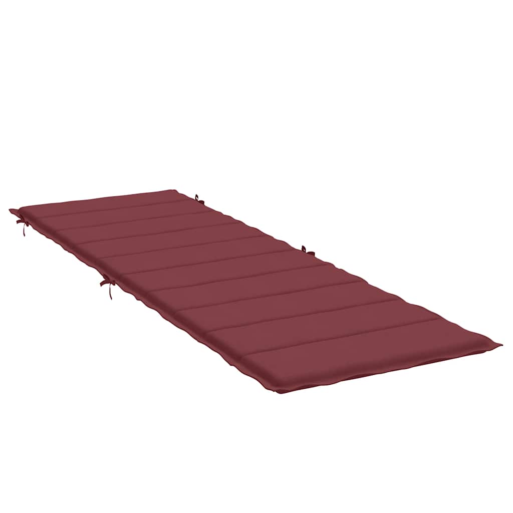 vidaXL Μαξιλάρι Ξαπλώστρας Μπορντό 186x58x4 εκ. Ύφασμα