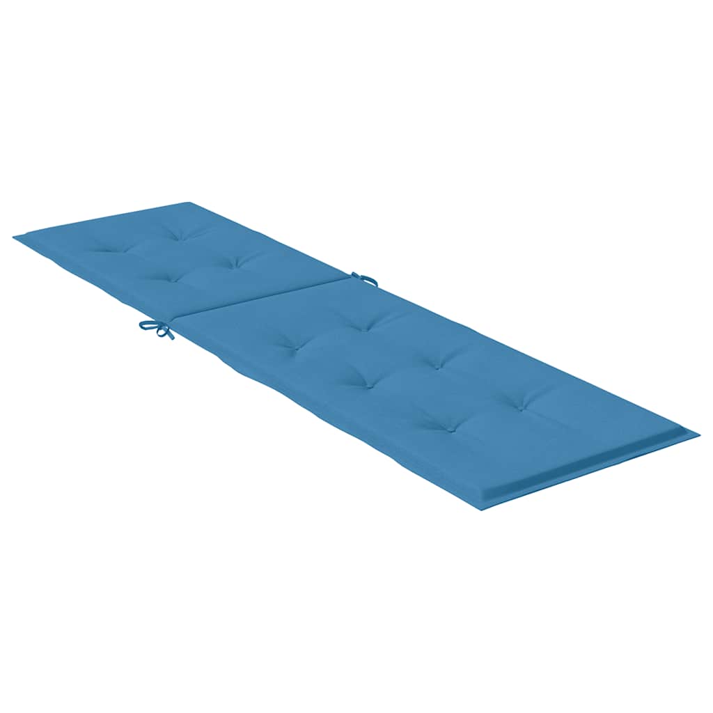 vidaXL Μαξιλάρι Σεζλόνγκ Μπλε (75+105) x 50 x 4 εκ. Υφασμάτινη