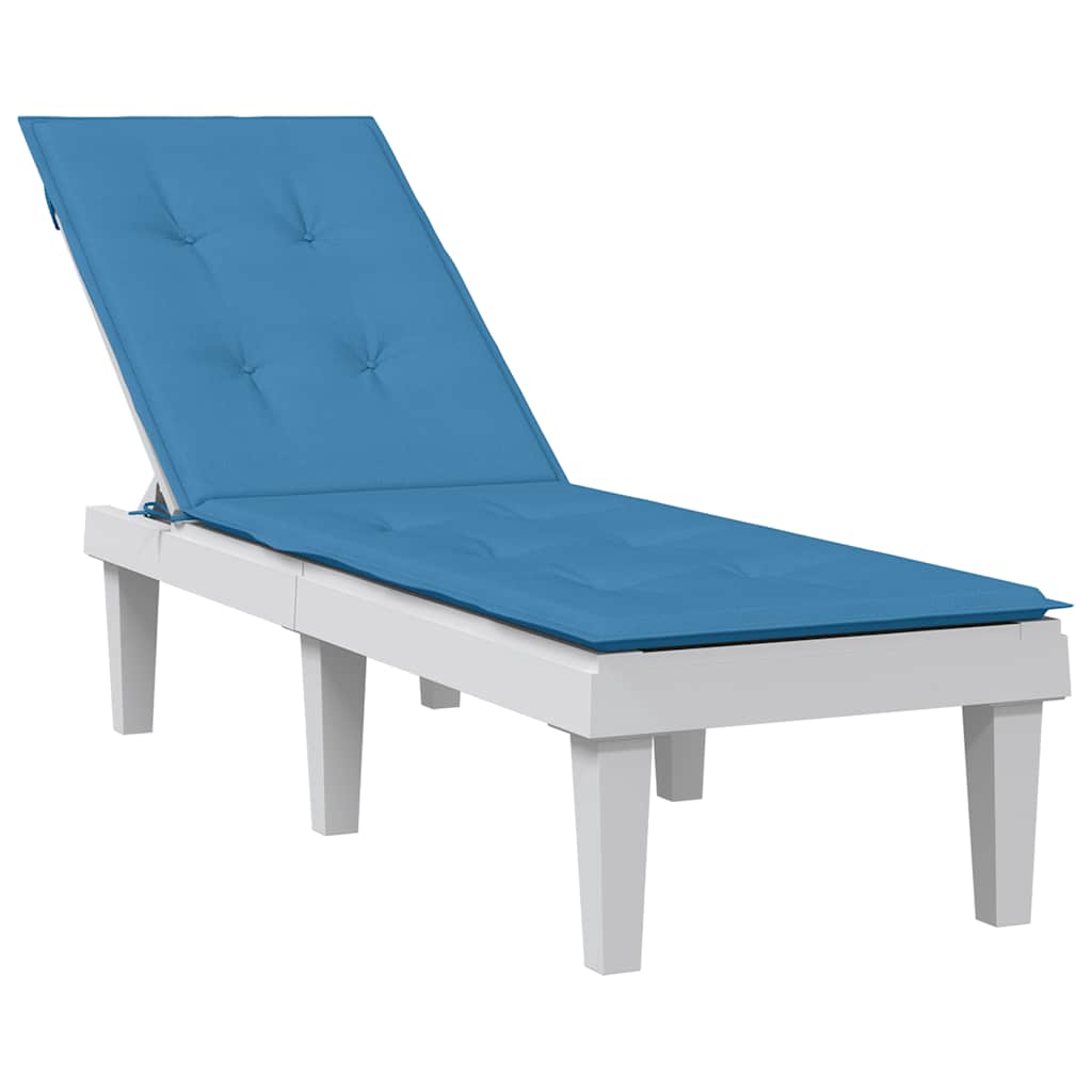 vidaXL Μαξιλάρι Σεζλόνγκ Μπλε (75+105) x 50 x 4 εκ. Υφασμάτινη