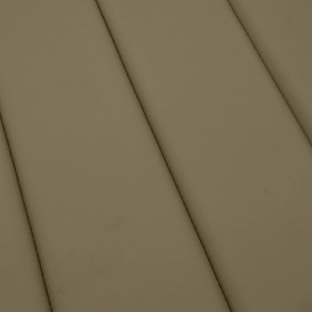 vidaXL Μαξιλάρι Ξαπλώστρας Taupe 200x50x4 εκ. Ύφασμα