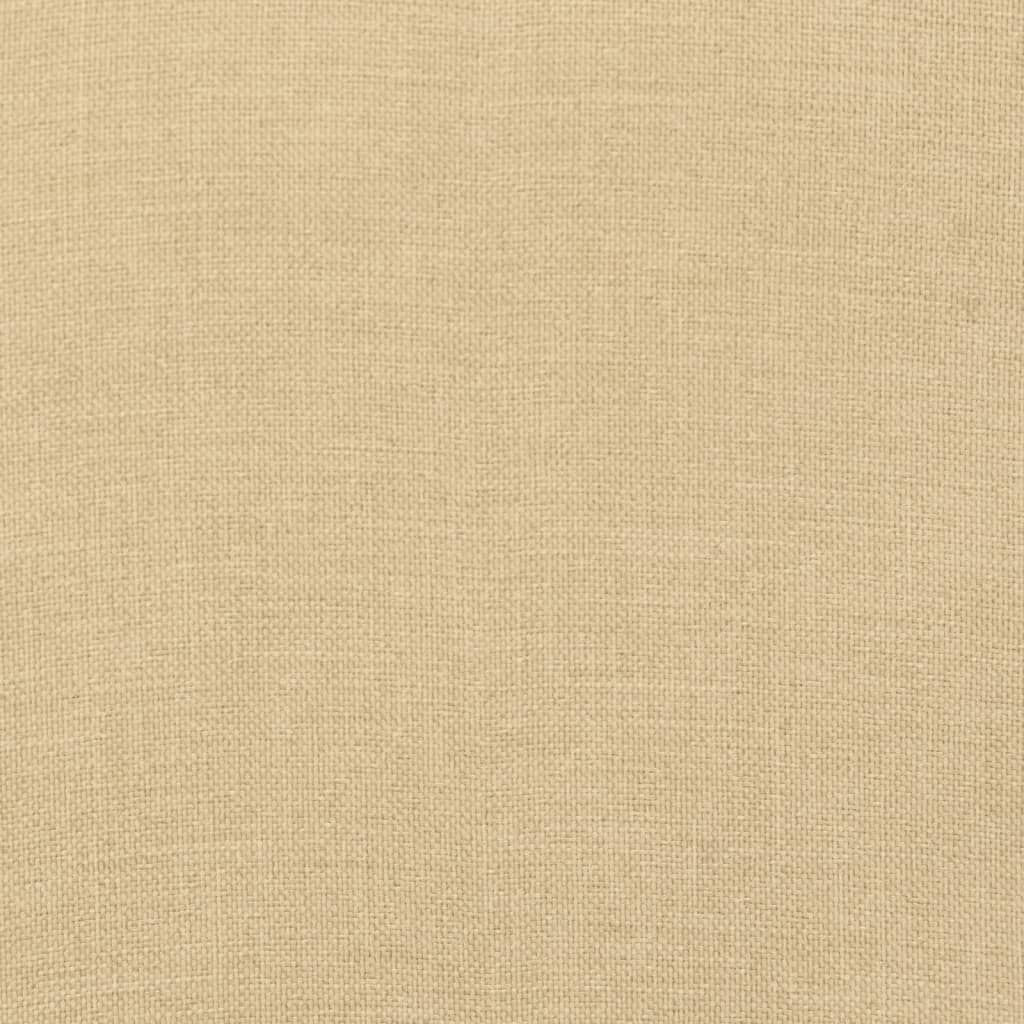vidaXL Μαξιλάρι Ξαπλώστρας Μπεζ Μελανζέ 200x60x4 εκ. Ύφασμα