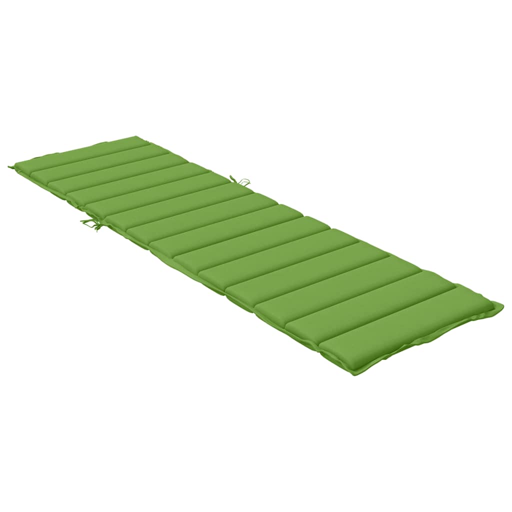 vidaXL Μαξιλάρι Ξαπλώστρας Πράσινο Μελανζέ 200x60x4 εκ. Ύφασμα