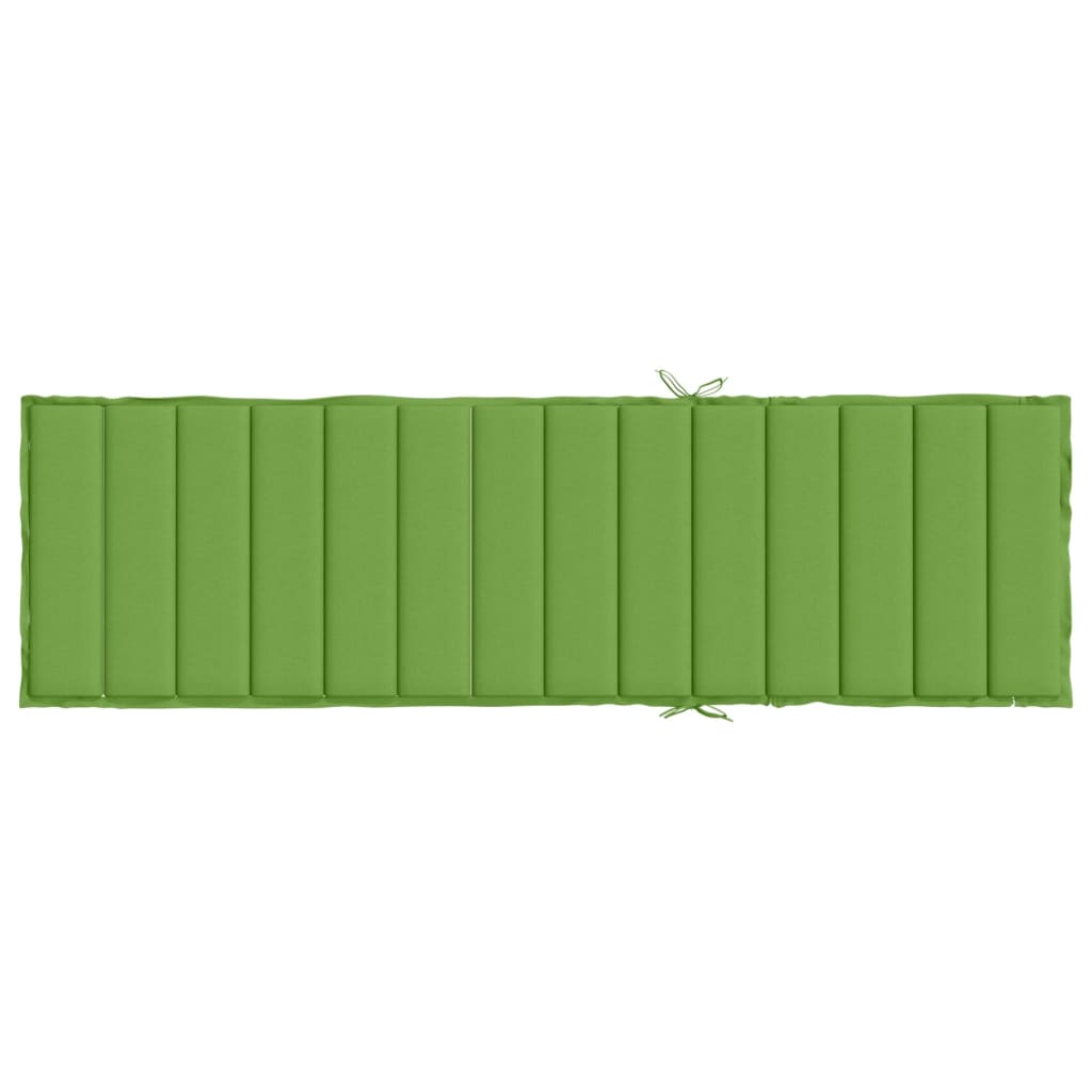 vidaXL Μαξιλάρι Ξαπλώστρας Πράσινο Μελανζέ 200x60x4 εκ. Ύφασμα