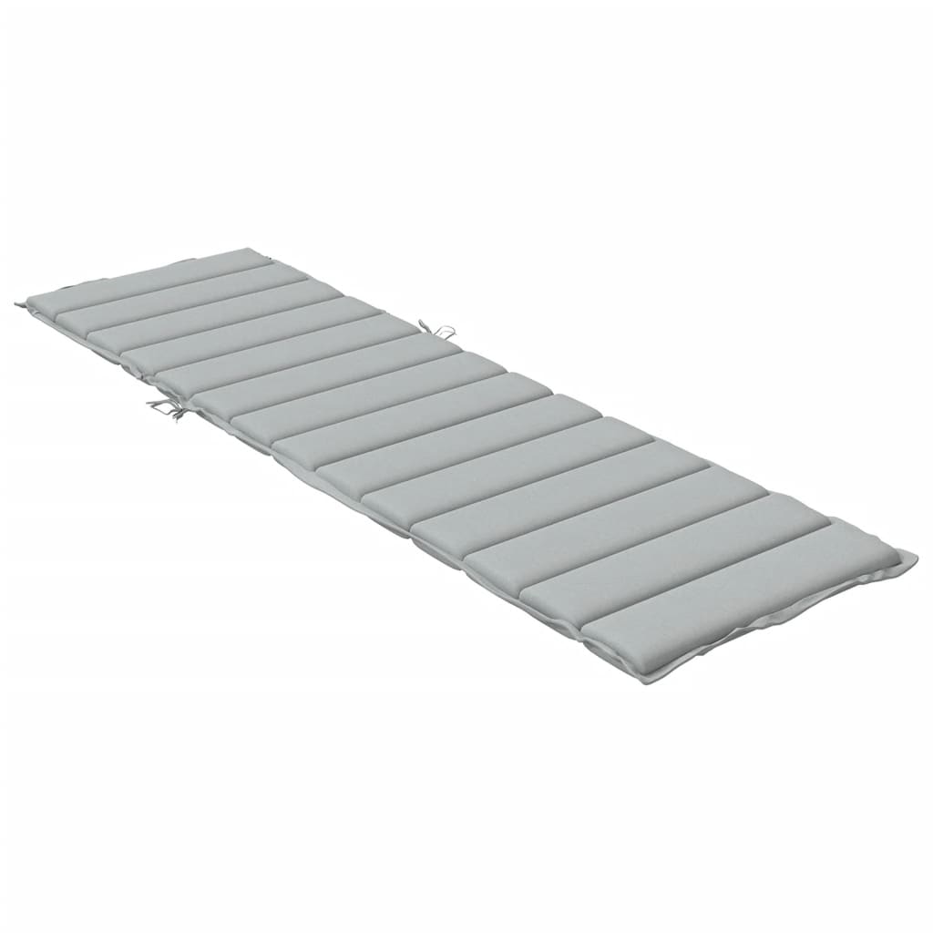 vidaXL Μαξιλάρι Ξαπλώστρας Ανοιχτό Γκρι 200x70x4 εκ. Ύφασμα