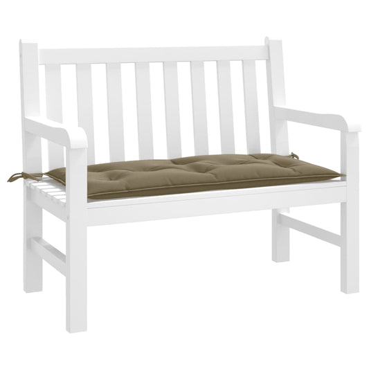 vidaXL Μαξιλάρι Πάγκου Κήπου Taupe Μελανζέ 100x50x7 εκ. Ύφασμα