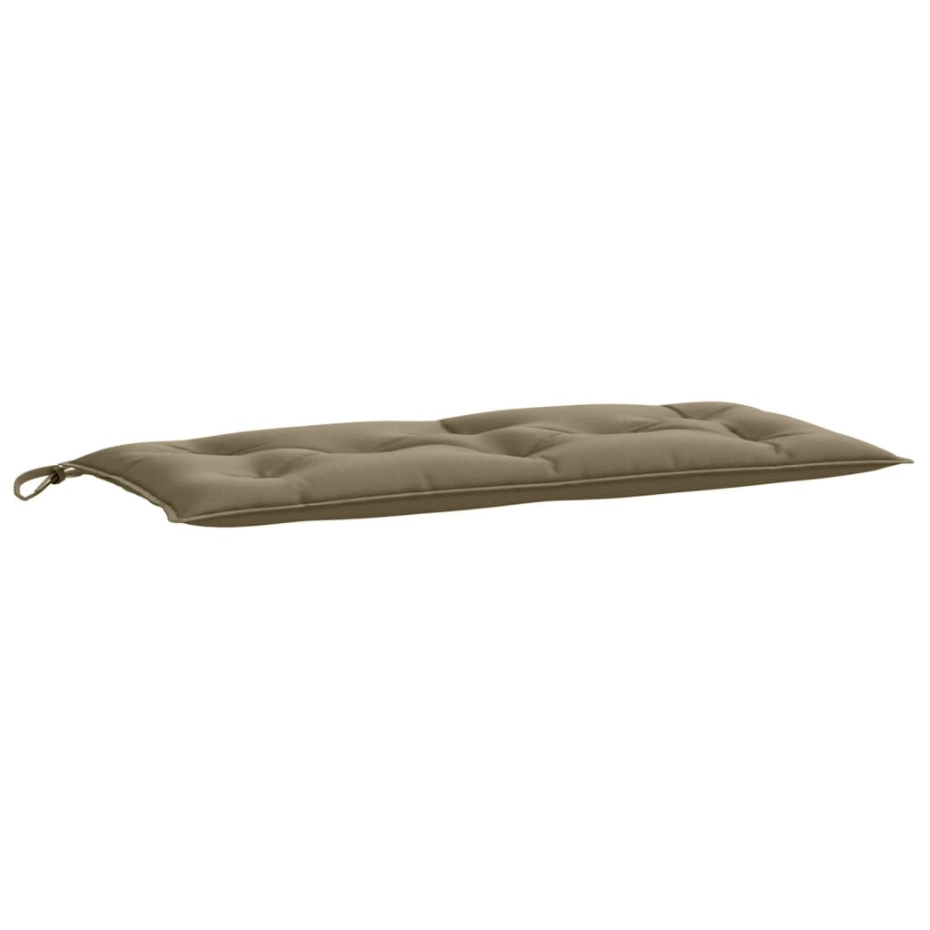 vidaXL Μαξιλάρια Πάγκου Κήπου 2 τεμ. Taupe Μελανζέ 100x50x7 εκ. Ύφ.