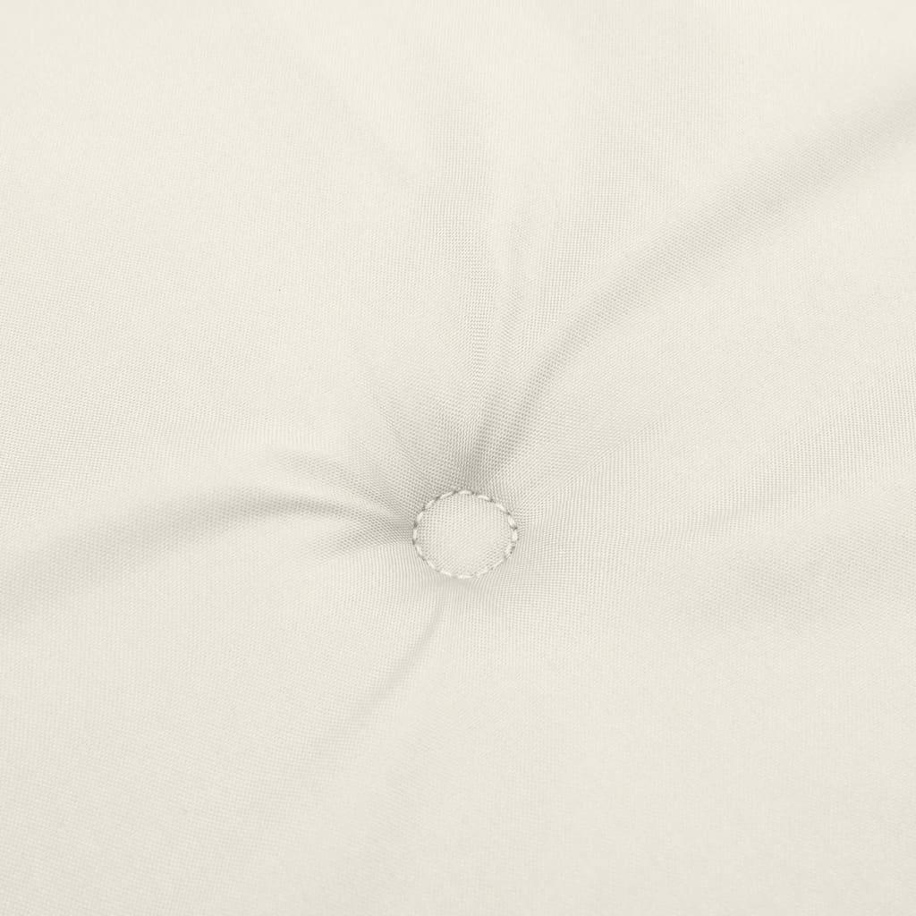 vidaXL Μαξιλάρι Πάγκου Κήπου Κρεμ Μελανζέ 180x50x7 εκ. Ύφασμα