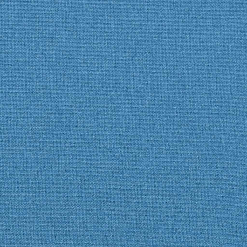 vidaXL Μαξιλάρια Πάγκου Κήπου 2 τεμ. Μπλε Μελανζέ 180x50x7 εκ. Ύφασμα