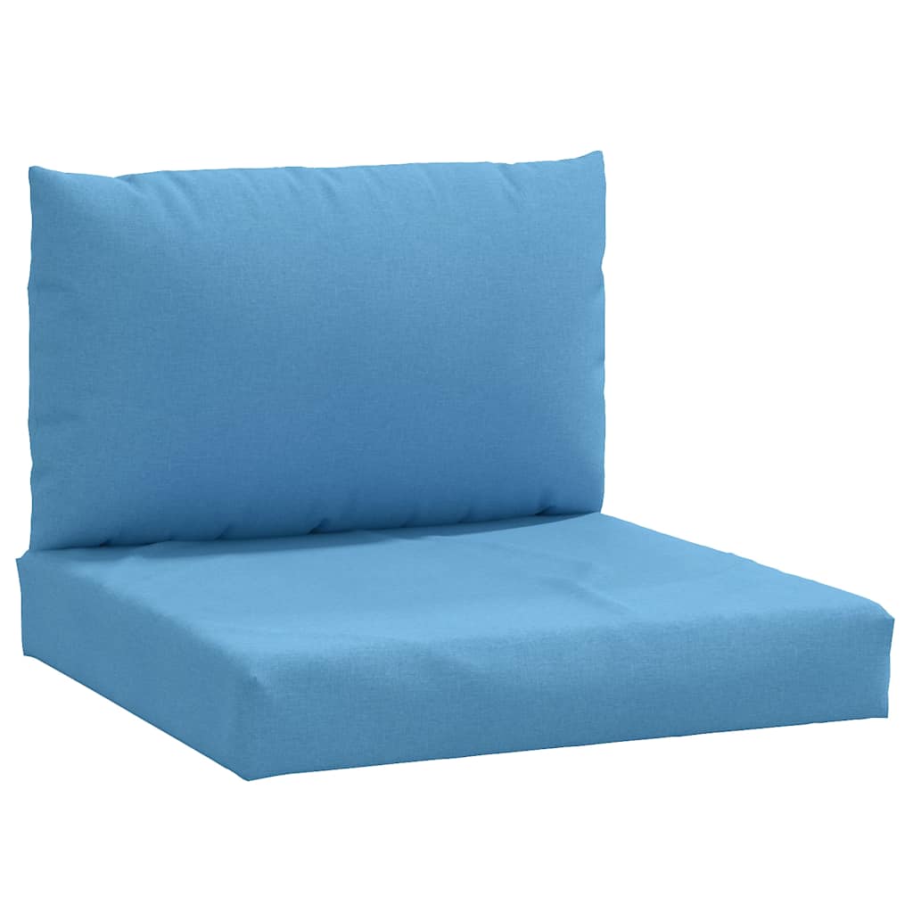 vidaXL Μαξιλάρια από Παλέτες 2 τεμ. από Ύφασμα Melange Blue
