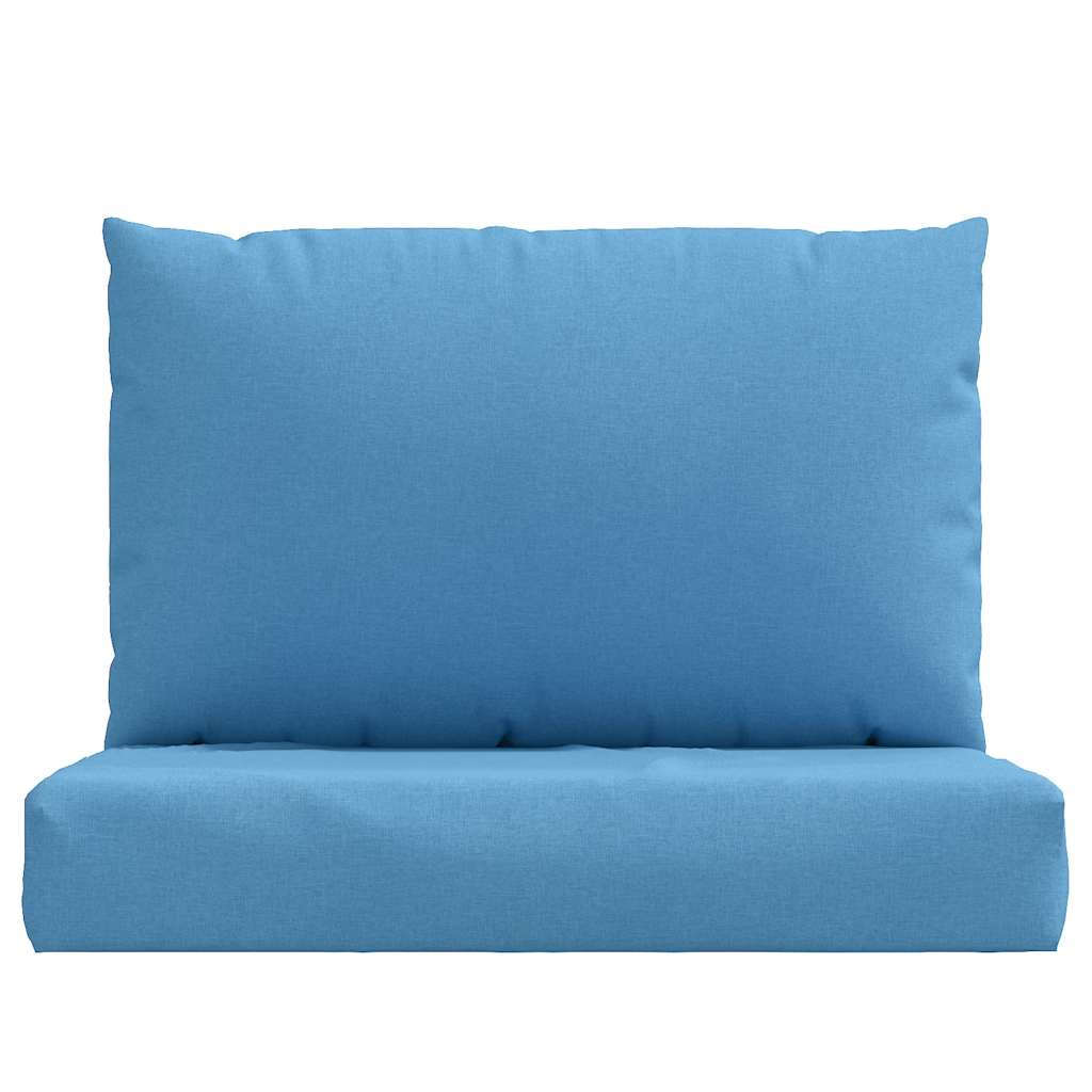 vidaXL Μαξιλάρια από Παλέτες 2 τεμ. από Ύφασμα Melange Blue