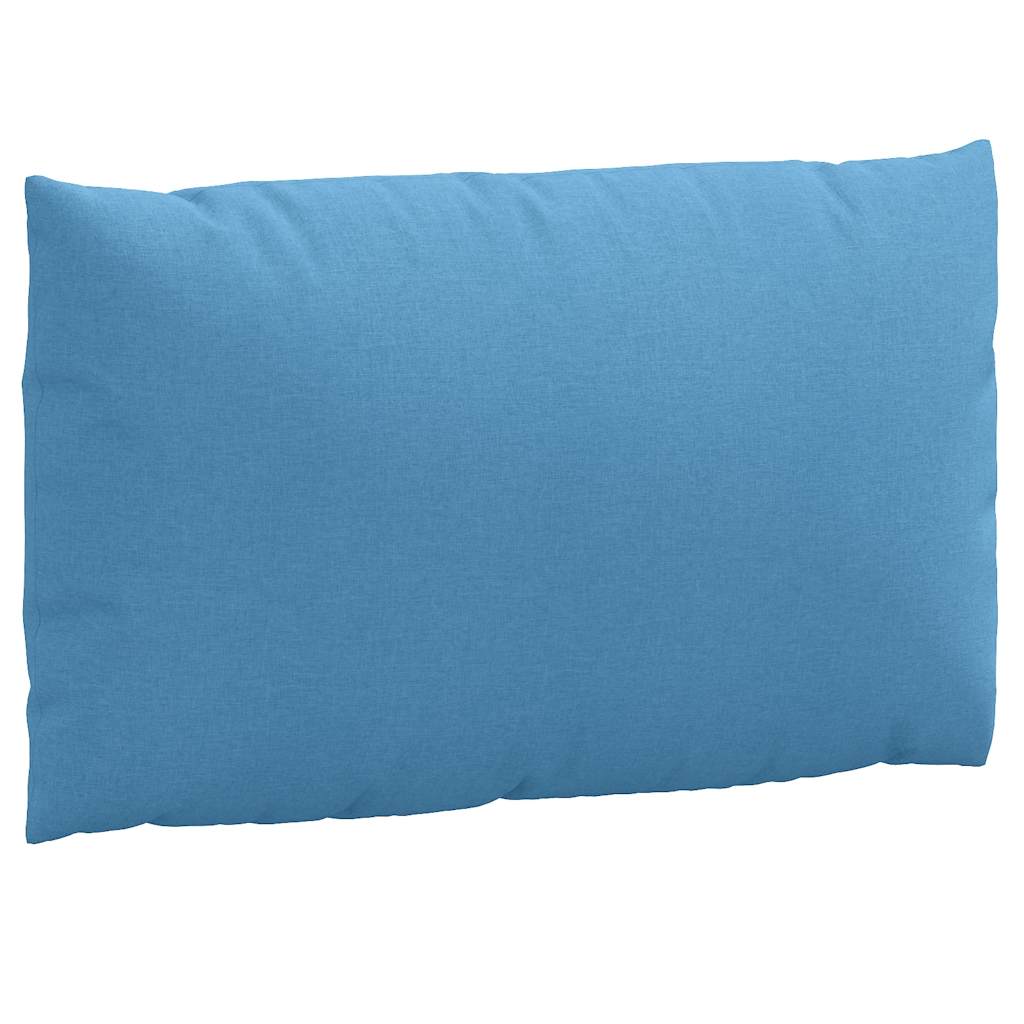 vidaXL Μαξιλάρια Παλέτας 3 τεμ. Μπλε Μελανζέ Υφασμάτινα